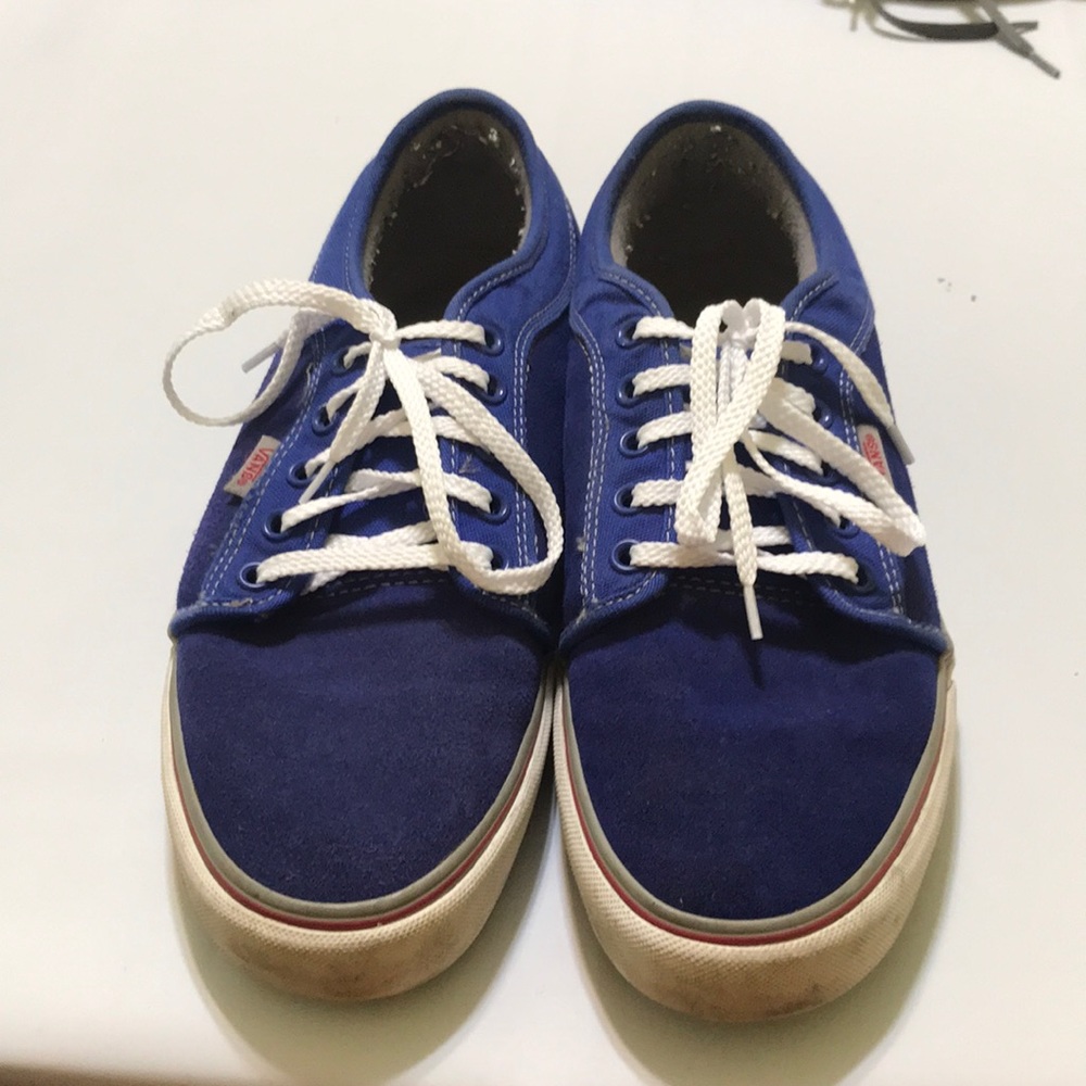 A very nice pair of blue vans size 9 1/2 men